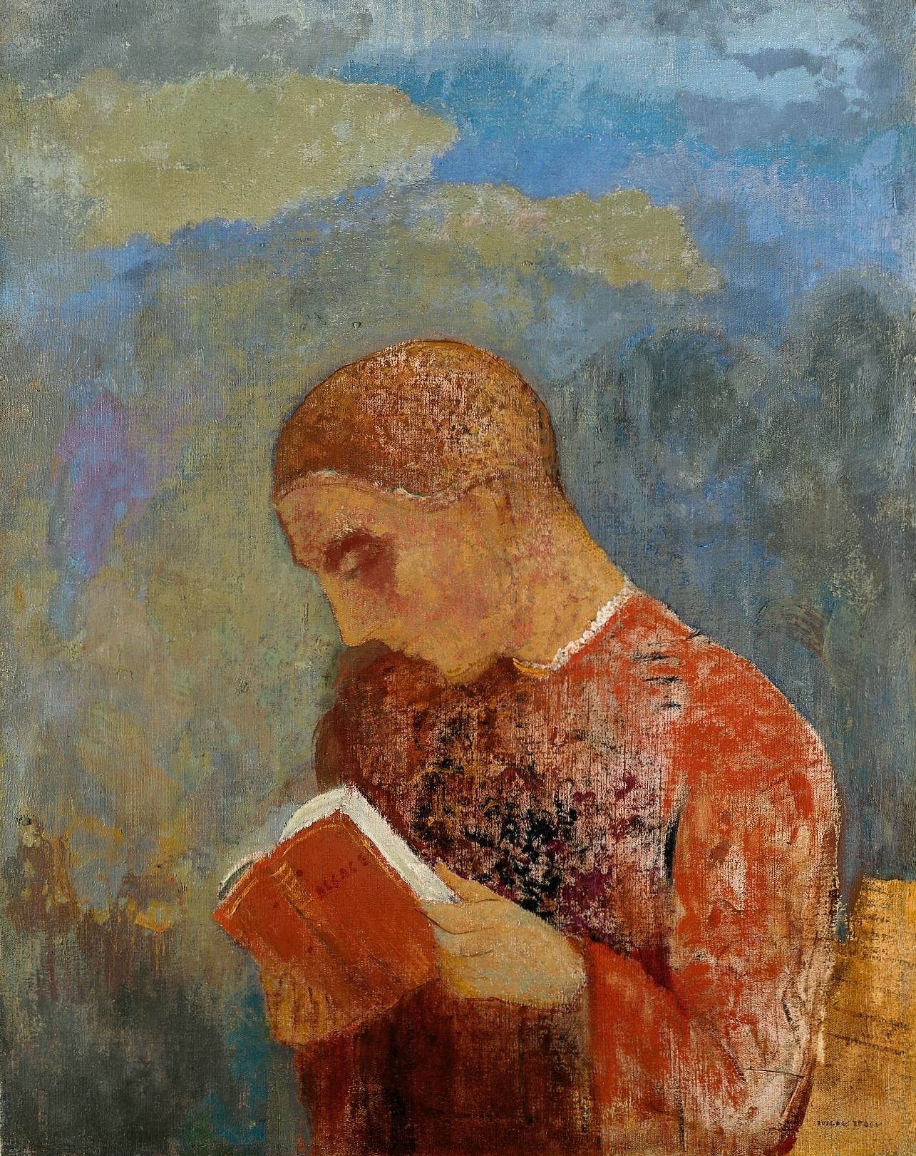 Odilon Redon - Alsace oder Moine lisant