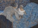 Edouard Vuillard - Grand-mère et enfant au lit bleu