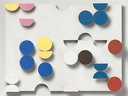 Sophie Taeuber-Arp - Relief rectangulaire, cercles découpés, rondelles sur tiges