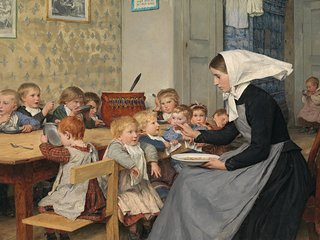 Albert Anker – Die Kinderkrippe