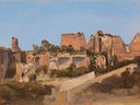 Carl Blechen - Die Ruinen des Septizoniums auf dem Palatin in Rom