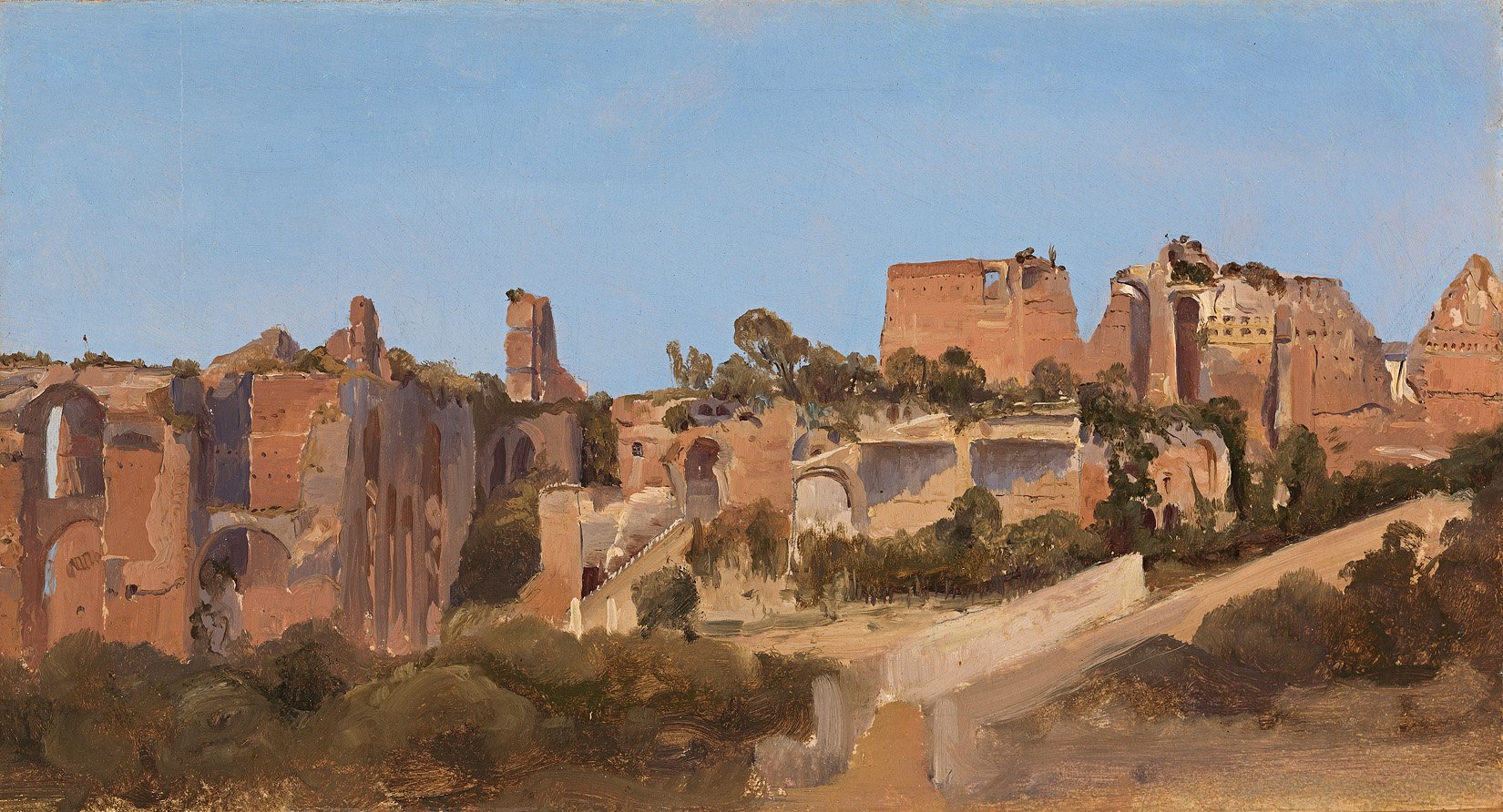 Carl Blechen - Die Ruinen des Septizoniums auf dem Palatin in Rom