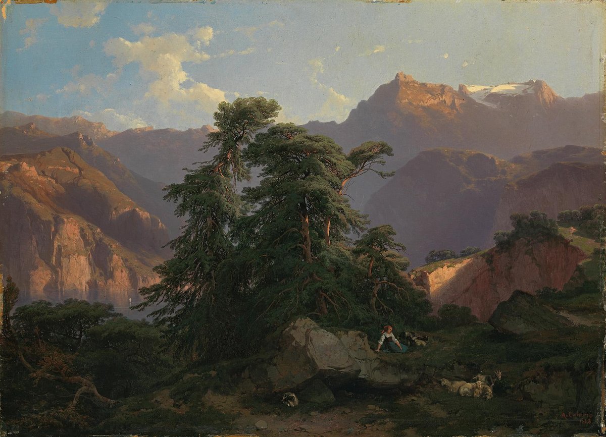 Alexandre Calame - Der Urirotstock von Seelisberg aus