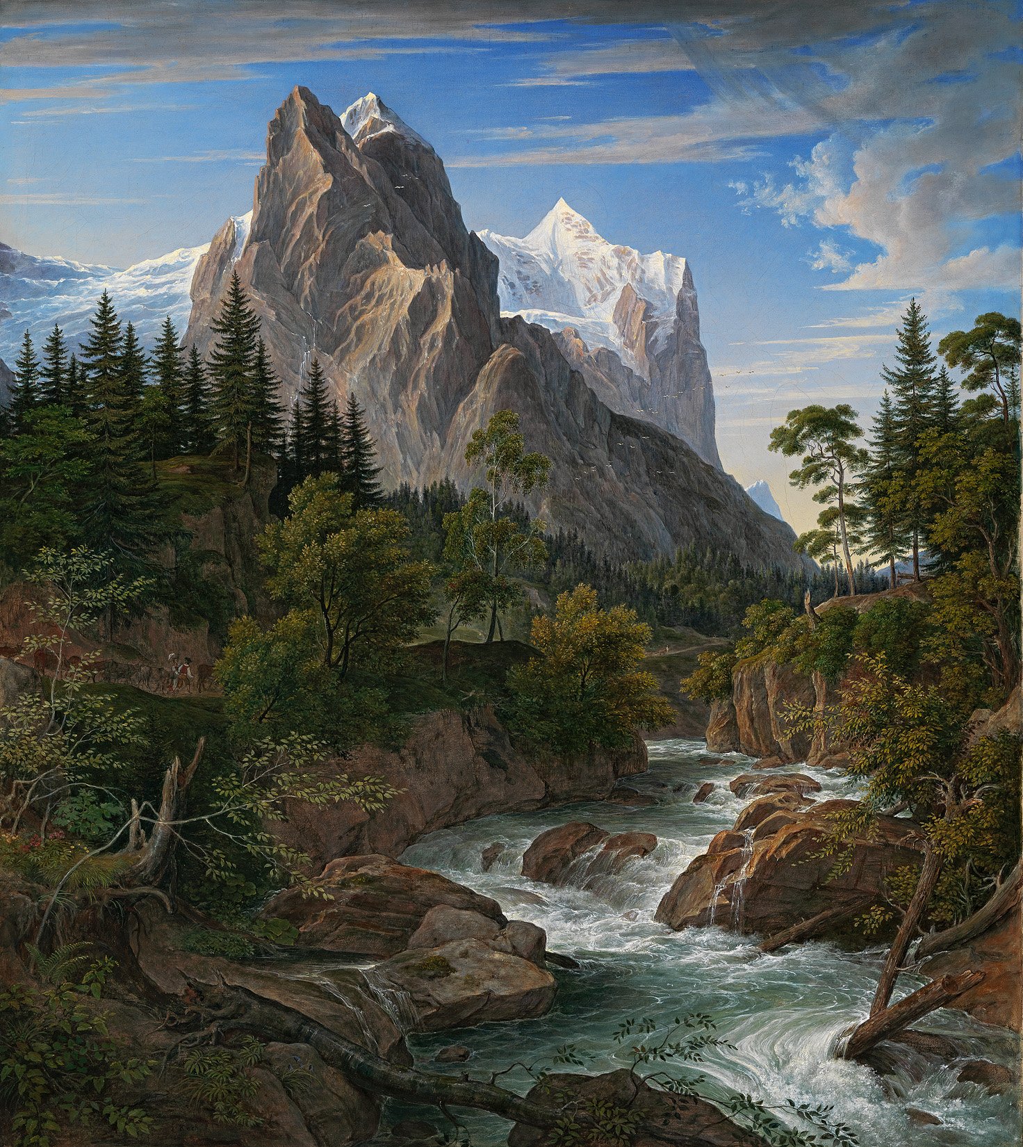 Joseph Anton Koch - Das Wetterhorn mit dem Reichenbachtal