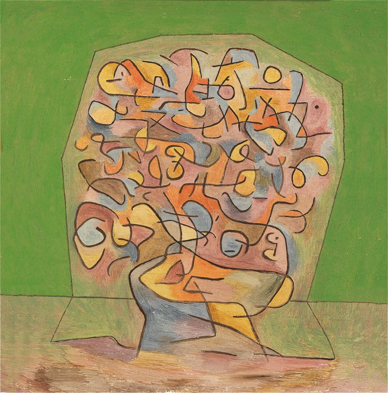 Klee, Blühendes (verso)