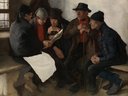 Wilhelm Leibl - Die Dorfpolitiker (Bauern im Gespräch)
