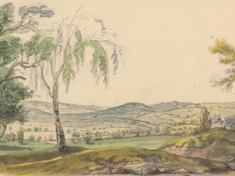 Meyer - Aussicht vom Zürichberg gegen Hardturm und Höngg