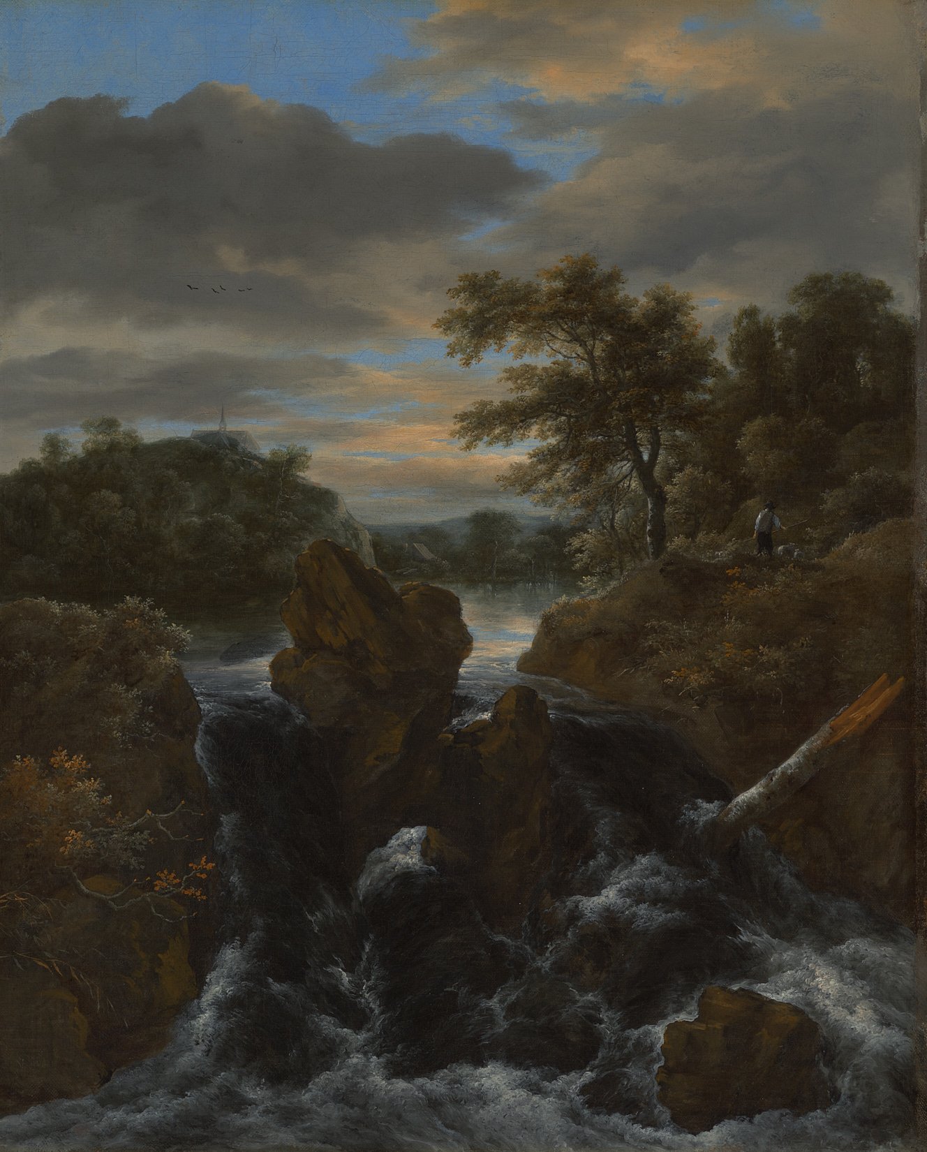 Jacob Isaacksz. van Ruisdael - Landschaft mit Wasserfall