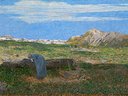 Giovanni Segantini - Alpenlandschaft mit Frau am Brunnen