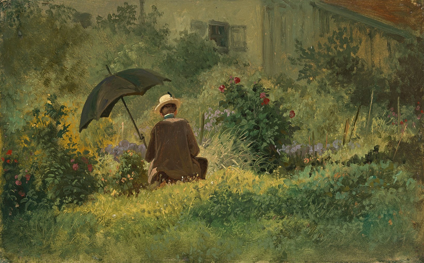 Carl Spitzweg - Der Maler im Garten
