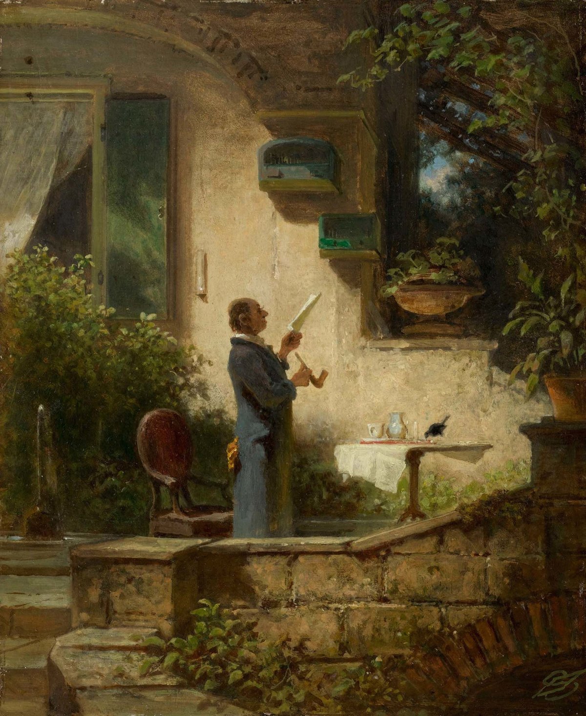 Carl Spitzweg - Die Lektüre
